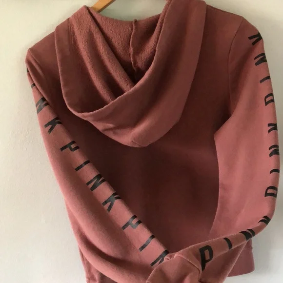 PINK Victoria's Secret Mauve Pullover Hoodie Sweater - Picture 7 of 7